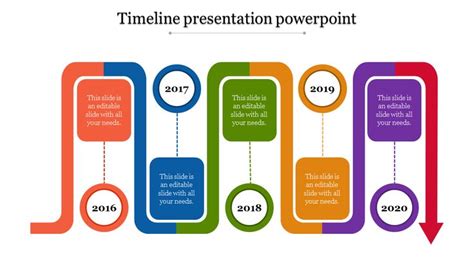 Serpentine Square Timeline Presentation Powerpoint Powerpoint Best