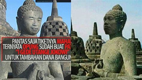 Soal Foto Meme Patung Candi Borobudur Mirip Jokowi Roy Suryo Unggahan