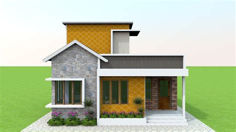 2 Bedroom Single Floor House Plans Kerala Style Home Alqu