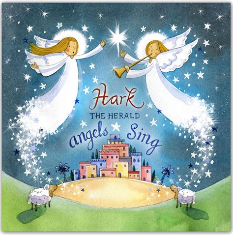 Angels Sing Christmas Cards Pack Of 5 0604565252869 Fast Delivery At Eden