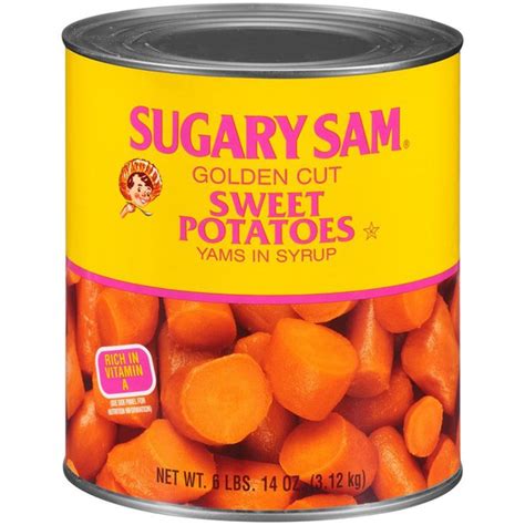 Sugary Sam Golden Cut Sweet Potatoes Yams In Syrup 108 Oz Instacart