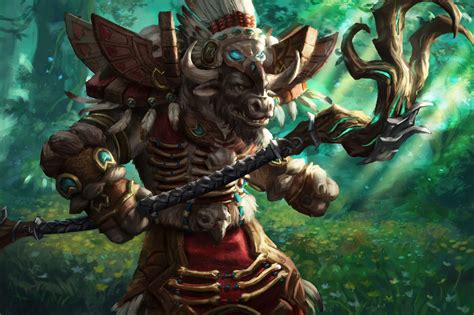 Wow Legion Tauren Druid By Anotherwanderer On Deviantart Warcraft