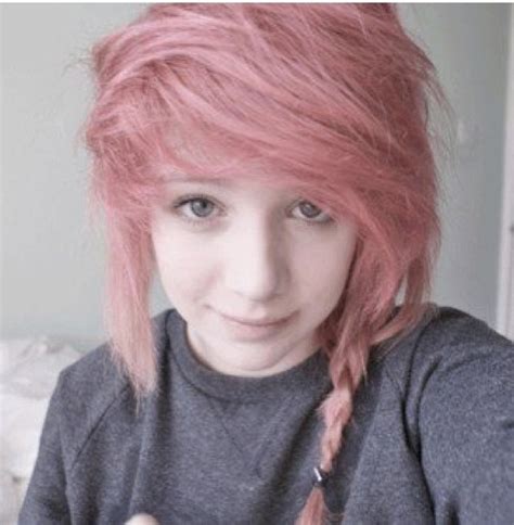 Faded Red With Perfect Bangs And Braid Indie Scene Hair Pinterest