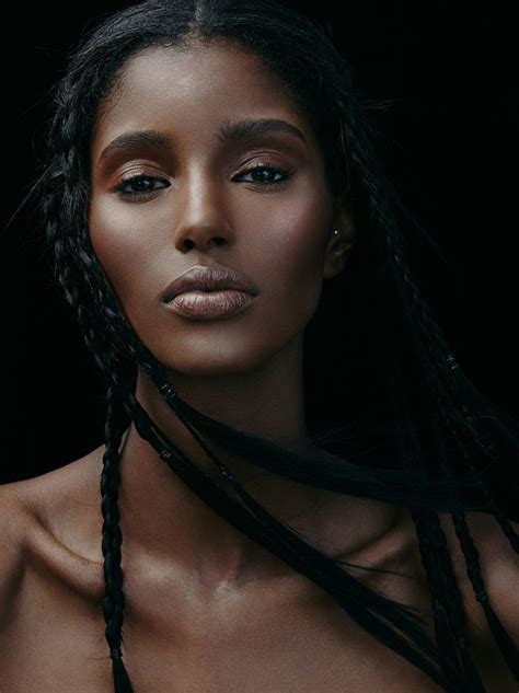 Black Female Model Portrait Black Beauties