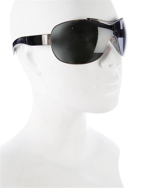 Prada Shield Wrap Sunglasses Accessories Pra142018 The Realreal
