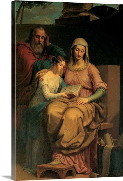 Holy Virgin Mary With St Anne And St Joachim By Pietro Ayres 1840