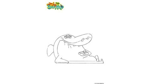 Coloriage Sharko Et Sa Télécommande Coloriage Zig Et Sharko