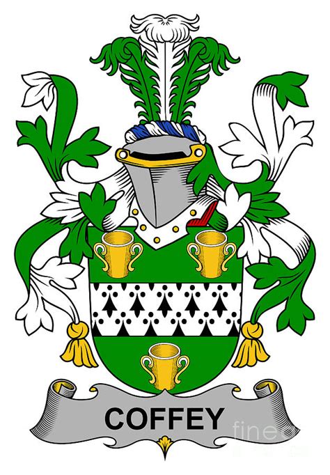 coffey coat of arms irish digital art by heraldry pixels