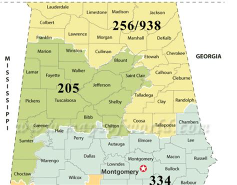 Alabama Area Code Map Time Zones Map World