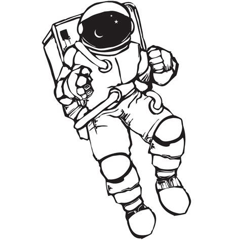 Simple Astronaut Drawing Free Download On Clipartmag