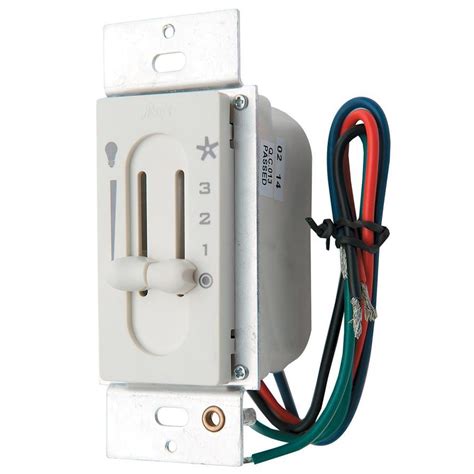 Ceiling fan dimmer switches are great alternatives to boring push switches when you want to spice up your home. Hunter Slide Combination Dimmer and Fan Control at Lowes.com