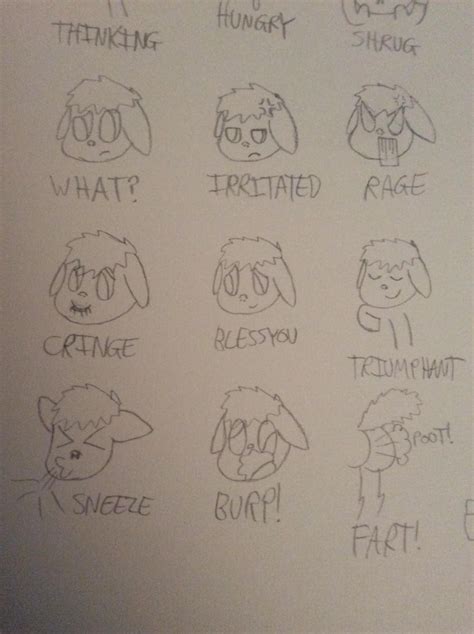 Oc Floppy Pony Oc Expressions Sheet Furry