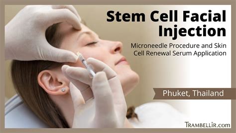 Stem Cell Facial Injection Microneedle Procedure And Skin Cell Renewal