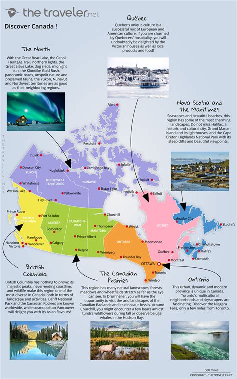 Places To Visit Canada Tourist Maps And Must See Attractions
