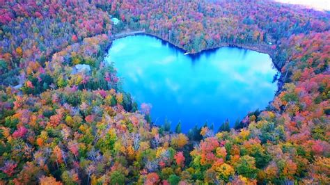 Heart Shaped Lake Including Mont Sutton Youtube