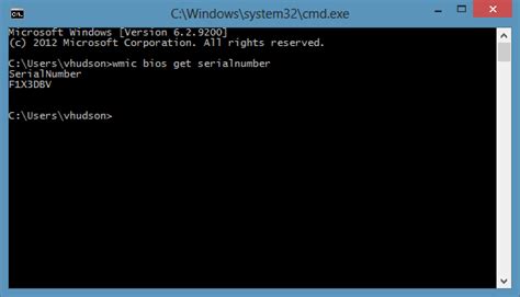 In the command prompt type the following and press enter/return. How to lookup the Dell Service Tag | Sh@@n's Blog