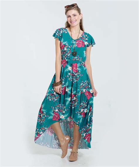 Vestido Feminino Longa Mullet Estampa Floral Marisa Marisa