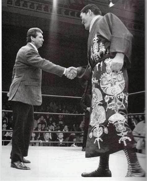 Vince Mcmahon And Giant Baba Japanese Wrestling Vince Mcmahon Japan