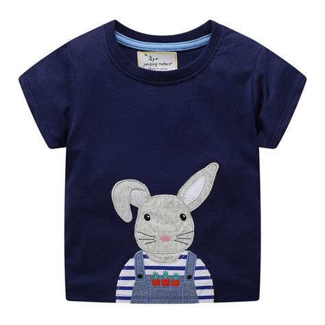 Summer Baby Boys T Shirt Cute Rabbit Printed Cartoon T Shirt Tops
