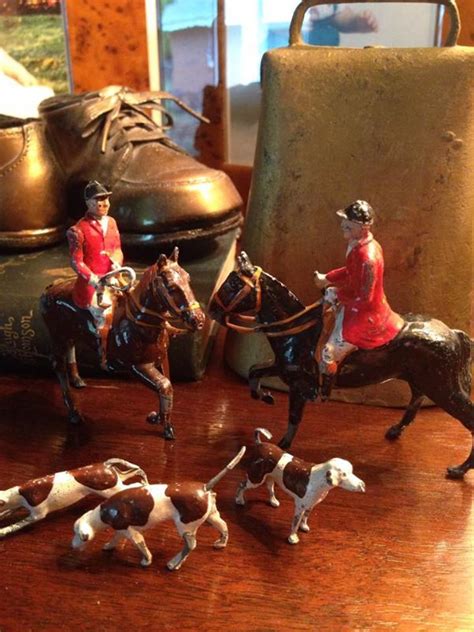 Fox Hunting Two Riders And Horses And Three Dogs Fox Hunting Decor