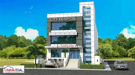 Front Elevation Hospital Design Architecture Small House Design
