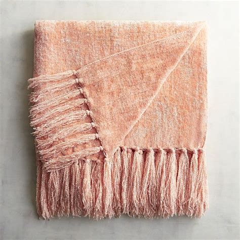 Pier 1 Imports Blush Chenille Throw 30 Liked On Polyvore Featuring