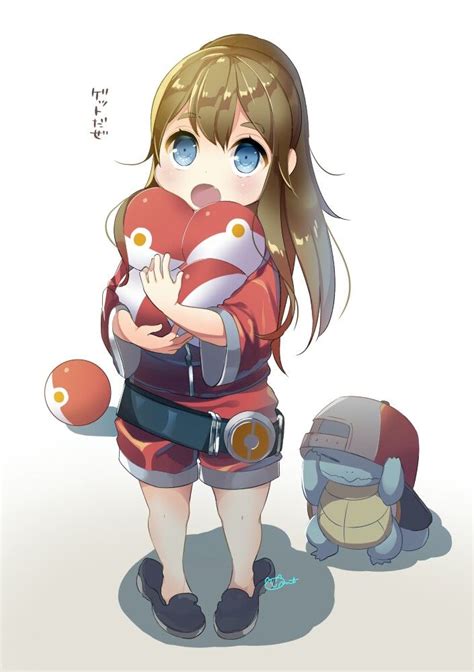 ♥ Girl Blue Eyes Squirtle Pokémon Trainer Pokémon