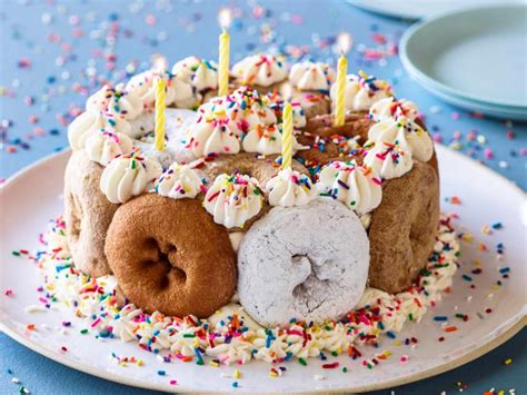 Icebox Doughnut Birthday Cake Recipe Cooking Channel