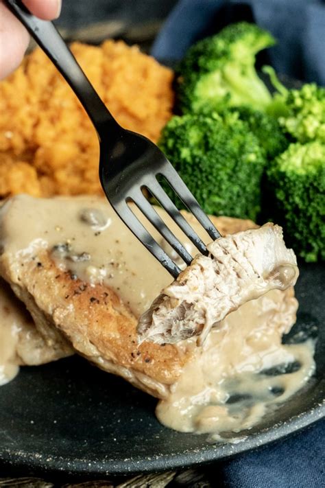I was staring into the cold case filled with white papered wrapped meat from the butcher, not knowing what i was going to prepare for dinner. Instant Pot Pork Chops with Mushroom Gravy - Home. Made ...