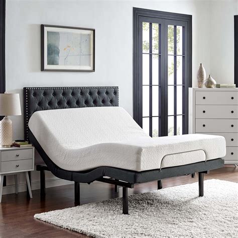 Transform Adjustable Queen Wireless Remote Bed Base Gray By Modway