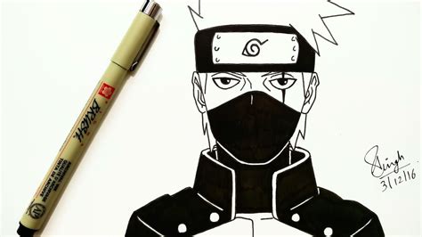 Naruto Drawing Easy Kakashi Naruto Akatsuki