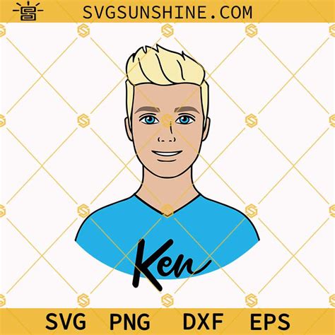 Ken Afro SVG Barbie Cartoon SVG Ken Clipart Cut File Layered By Color