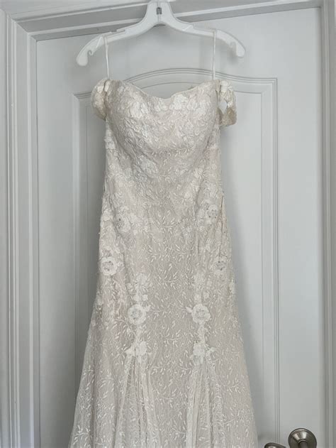 Melissa Sweet Swag Sleeve Lace Style Ms251196 Sample Wedding Dress