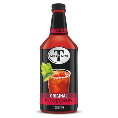 Mr Mrs T Original Bloody Mary Mix 59 2 Fl Oz Bottle Walmart Com