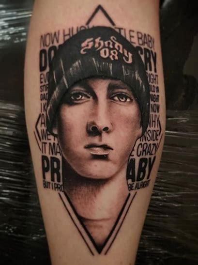 Best 38 Eminem Fan Tattoos Nsf Music Magazine Eminem Tattoo Eminem