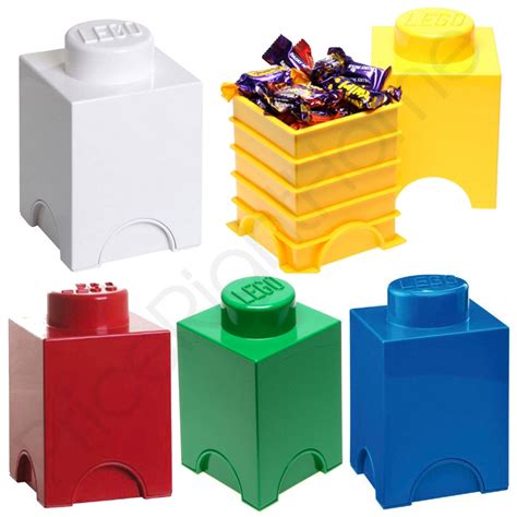 Lego Storage Brick Box 1 Knob Kids Childrens Bedroom Playroom Various