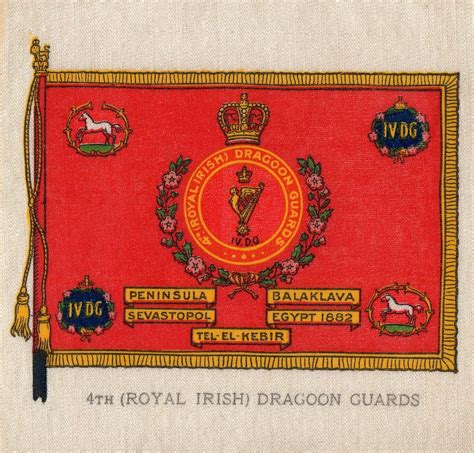 Pin Su Irish Regiment Cigarette Silks