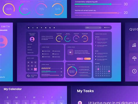 Dashboard On A Gradient Background By Riocloud On Dribbble