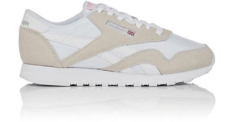 Reebok Synthetic Classic Nylon Sneakers In White Lyst
