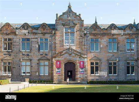 The Quad St Andrews University St Andrews Scotland Uk Stock Photo