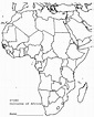 Africa Blank Map Printable