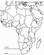Printable Blank Africa Map - Printable Templates