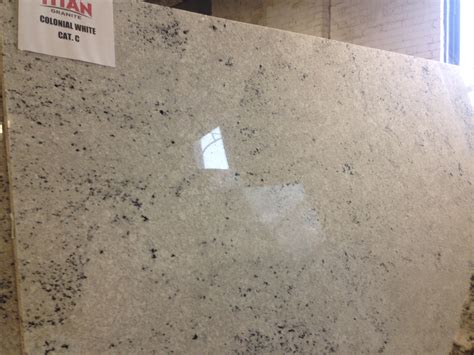 Colonial White Granite Full Slab Titan Granite St Louis Mo