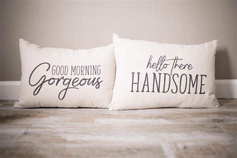 Couple name pillow cover in natural beige burlap. image 0 | Good morning gorgeous, Personalized pillows, Pillows