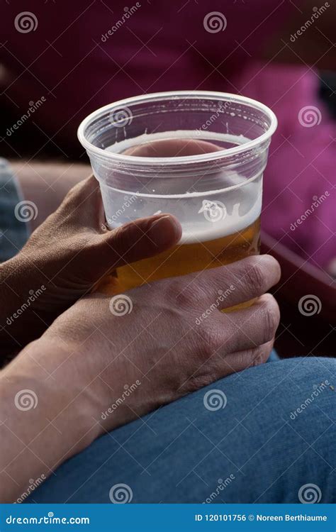 Hands Holding Drink To Hydrate Stock Photo Image Of Summer Fresh