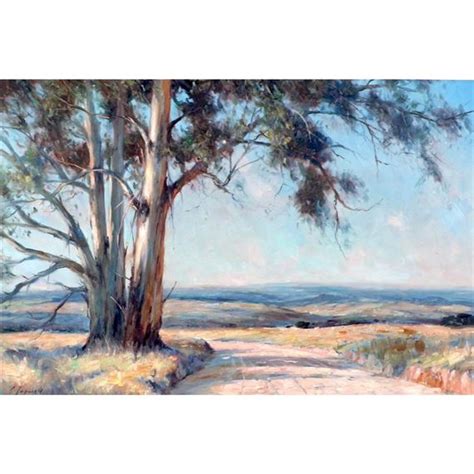 Christopher Tugwell Bluegum Tree Next To The Road Mutualart