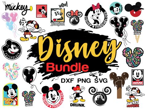 Mega Disney Bundle Svg Over K Svg Files Bundle Cricut