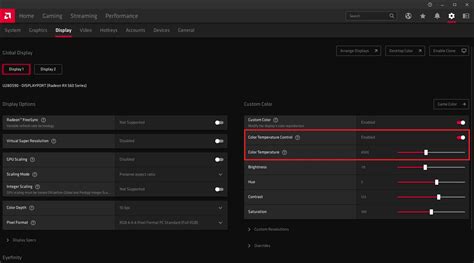 Custom Color Profile And Calibrate Display Color Amd