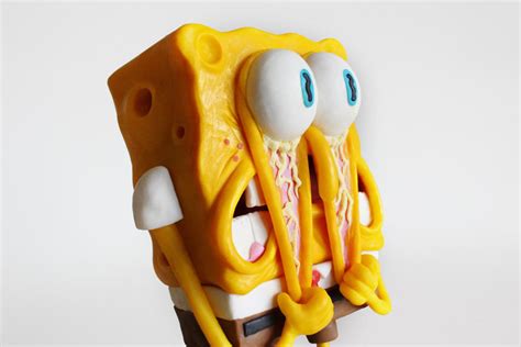 Polymer Clay Sculptures Of Spongebob By Alex Palazzi And Cecilia Fracchia