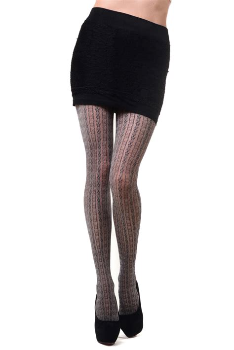 The Cable Knit Striped Fishnet Fishnet Pantyhose Cable Knit Fishnet